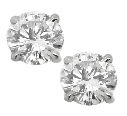 1.01ct  Diamond  Gold Studs Earrings