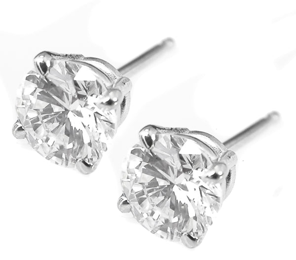 1.01ct  Diamond  Gold Studs Earrings