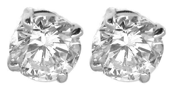 1.01ct  Diamond  Gold Studs Earrings