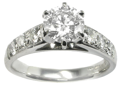 1.01ct Diamond Platinum Engagement Ring