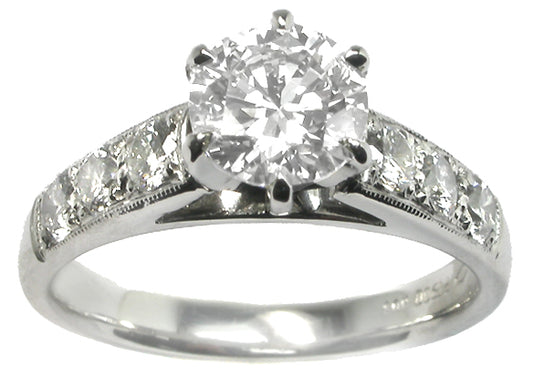 1.01ct Diamond Platinum Engagement Ring