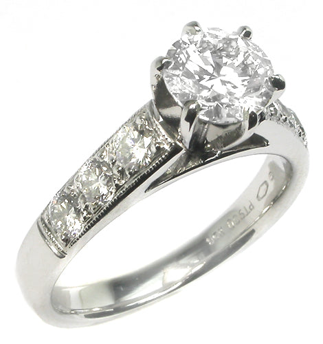 1.01ct Diamond Platinum Engagement Ring