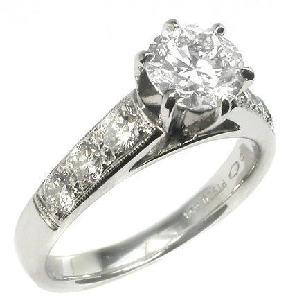 1.01ct Diamond Platinum Engagement Ring