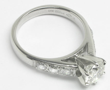 1.01ct Diamond Platinum Engagement Ring