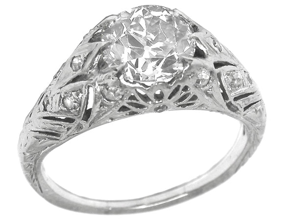1.01ct Diamond Platinum Engagement Ring