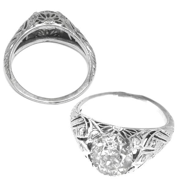 1.01ct Diamond Platinum Engagement Ring