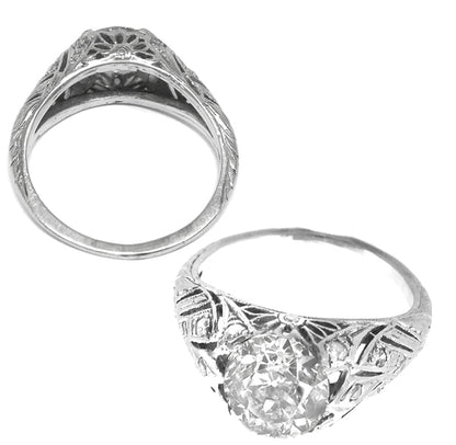 1.01ct Diamond Platinum Engagement Ring