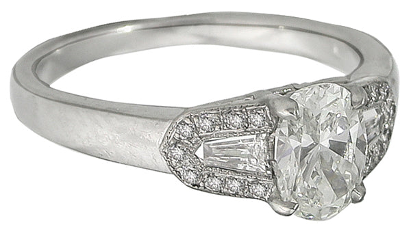 1.01ct Diamond Platinum Engagement Ring