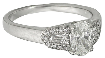 1.01ct Diamond Platinum Engagement Ring
