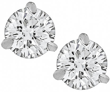 1.01ct Diamond Stud Earrings
