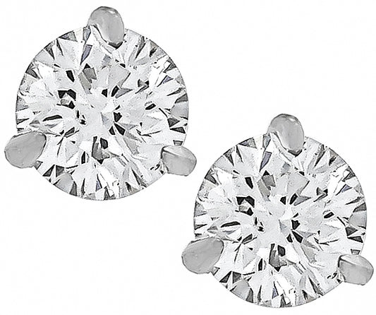 1.01ct Diamond Stud Earrings
