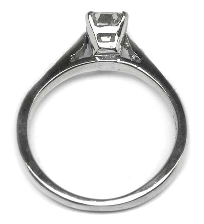 1.01ct Emerald Cut Diamond Platinum Engagement Ring