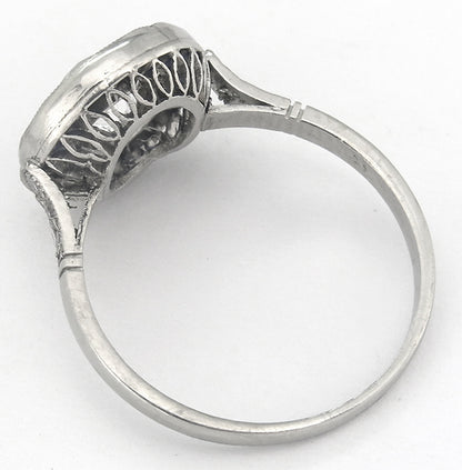 1.02ct Diamond 0.60ct Sapphire Engagement Ring