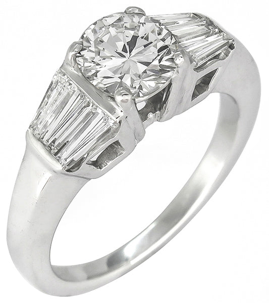 1.02ct Diamond 14k Gold Engagement Ring