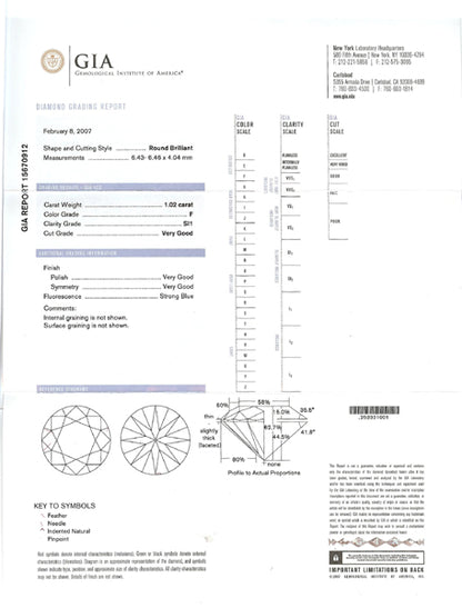 1.02ct Diamond 18k Yellow Gold Platinum Engagement Ring