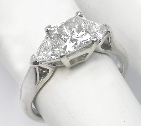 1.02ct Princess Cut Diamond Platinum Engagement Ring