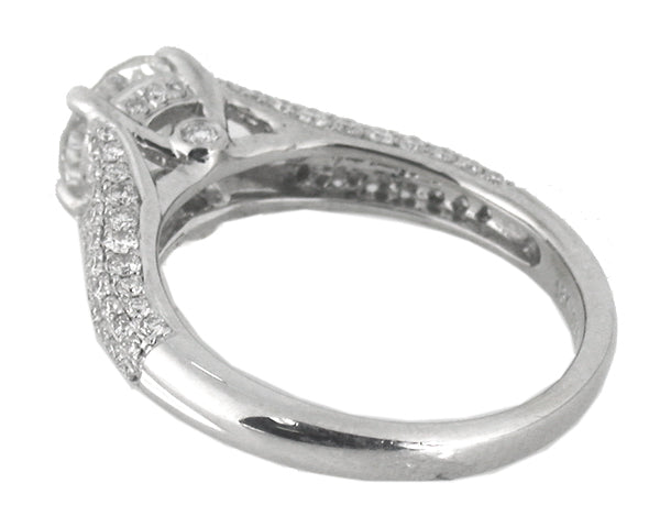 1.02ct Round Brilliant Cut Diamond Gold Engagement Ring