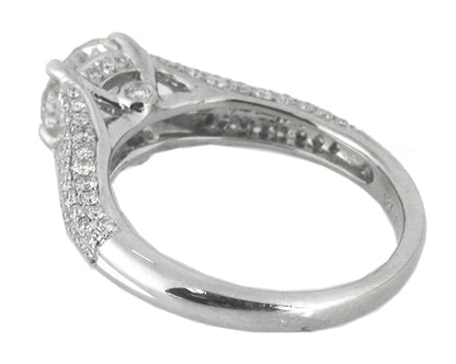 1.02ct Round Brilliant Cut Diamond Gold Engagement Ring