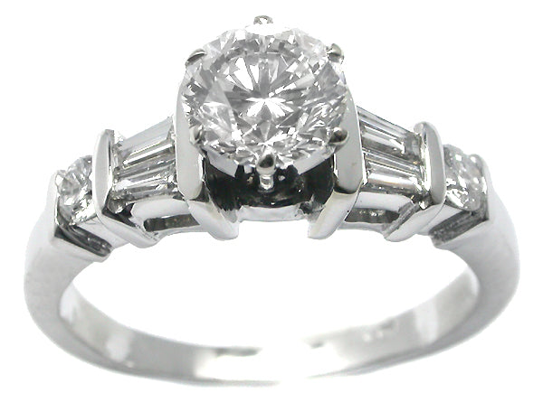 1.02ct Round Brilliant Diamond Engagement Ring