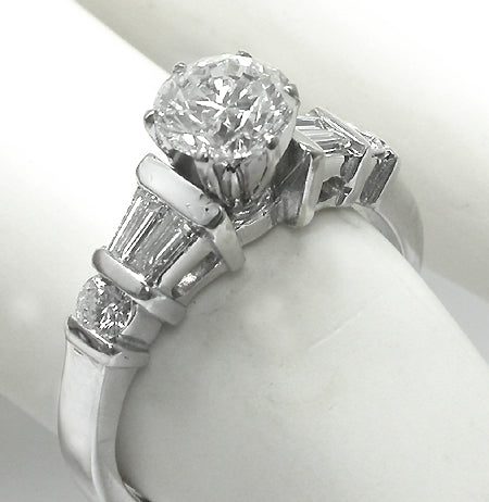 1.02ct Round Brilliant Diamond Engagement Ring