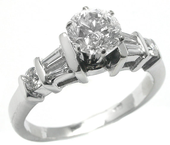 1.02ct Round Brilliant Diamond Engagement Ring