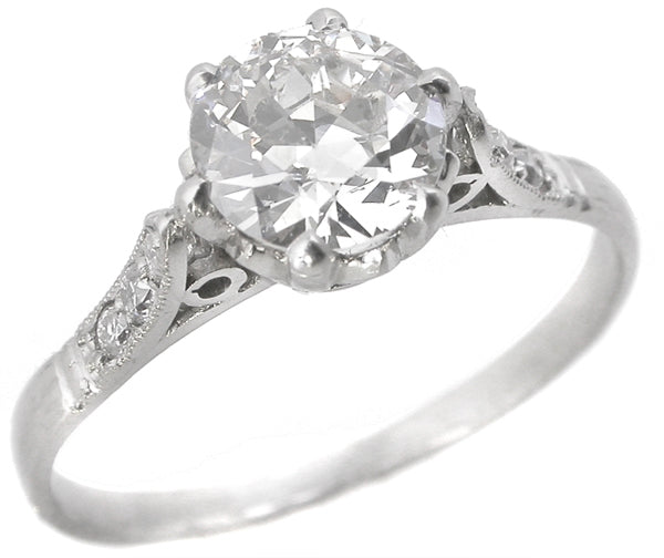 1.03ct Old European   Diamond Engagement Ring