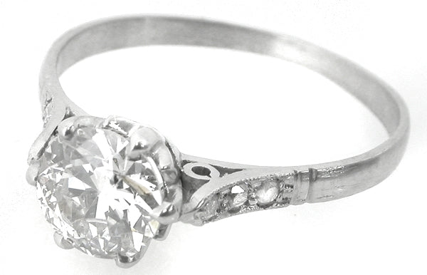 1.03ct Old European   Diamond Engagement Ring