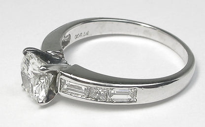 1.04ct Diamond Platinum Engagement Ring