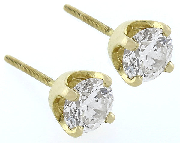 1.04cttw Diamond Stud Earrings