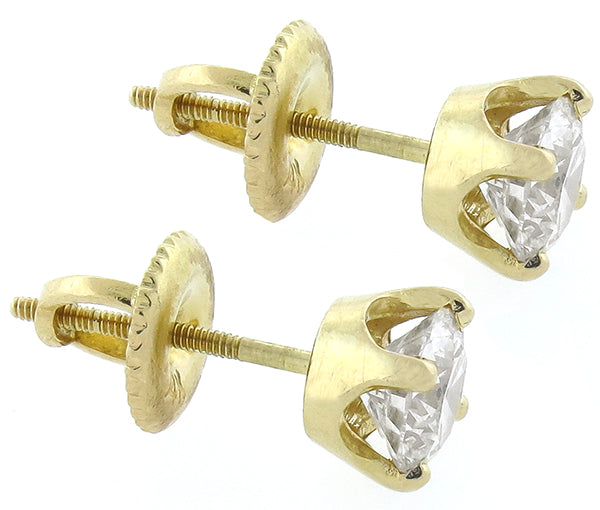 1.04cttw Diamond Stud Earrings
