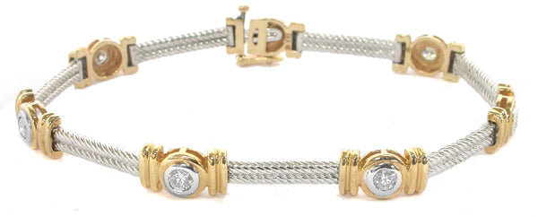 1.05ctDiamond  Gold Bracelet