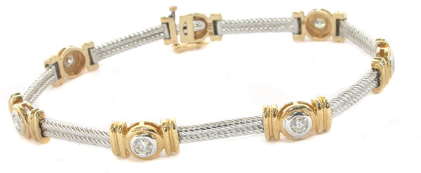 1.05ctDiamond  Gold Bracelet
