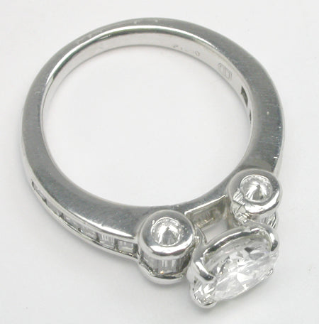 1.06ct Round Brilliant Diamond Platinum Engagement Ring