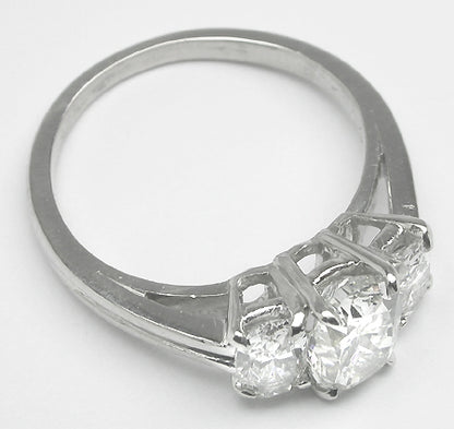 1.08ct Oval Diamond Platinum Engagement Ring