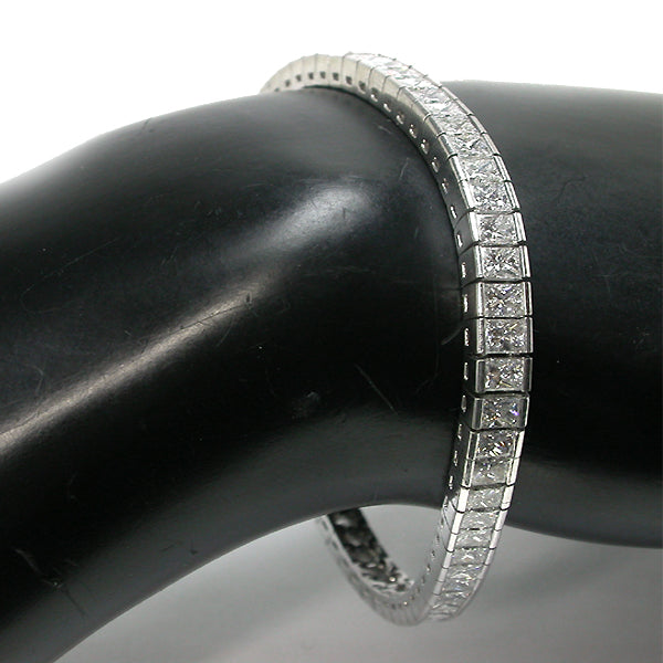 10ct Diamond Platinum Tennis Bracelet