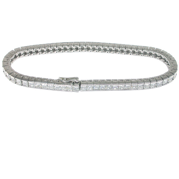10ct Diamond Platinum Tennis Bracelet – Israel Rose