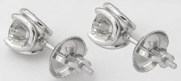 1.10ct Diamond 14k Gold Stud Earrings