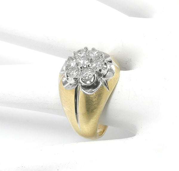 1.10ct Diamond 14k Yellow & White Gold Ring