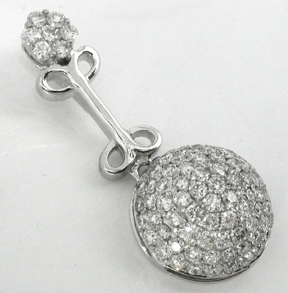 1.10ct Diamond Bombe Pendant