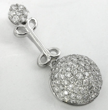 1.10ct Diamond Bombe Pendant
