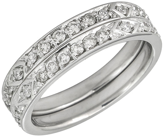 1.10ct Diamond Eternity Wedding Band Set