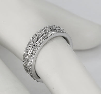 1.10ct Diamond Eternity Wedding Band Set