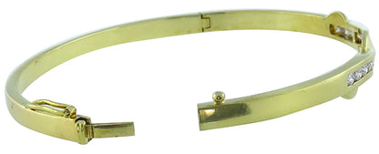 1.10ct Diamond Gold Bangle