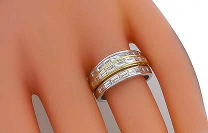 1.10ct Diamond Two Tone Gold Ring