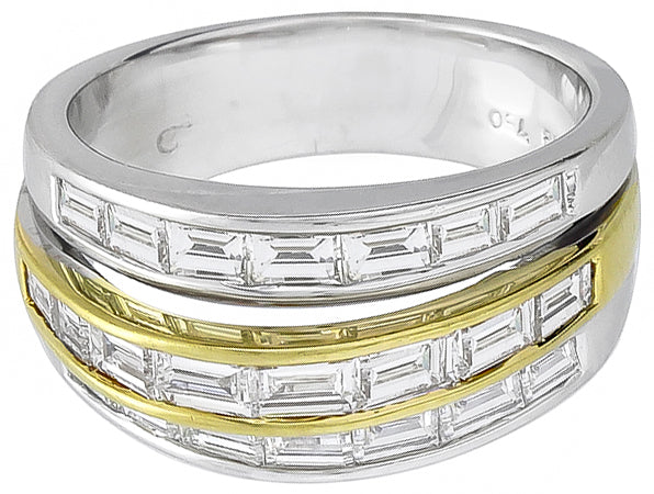 1.10ct Diamond Two Tone Gold Ring