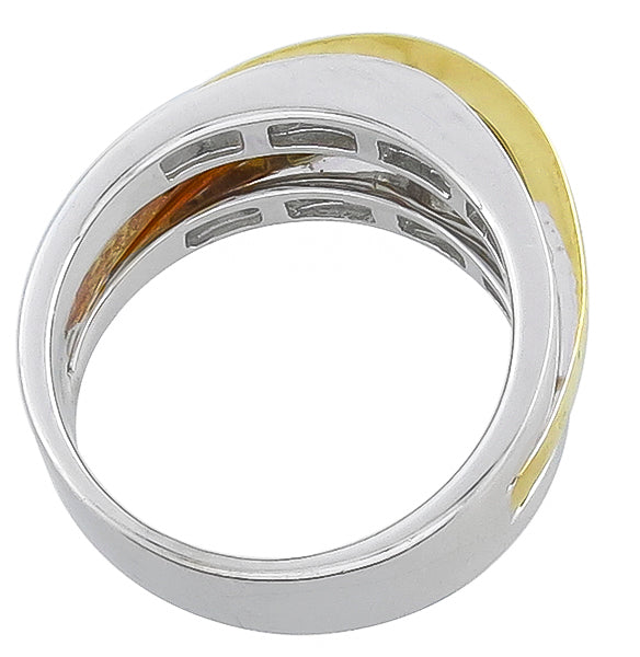 1.10ct Diamond Two Tone Gold Ring