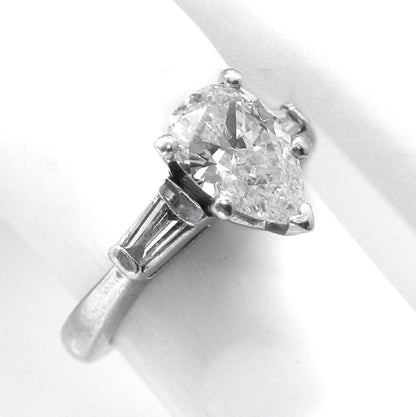 1.11ct  Diamond Platinum Engagement Ring
