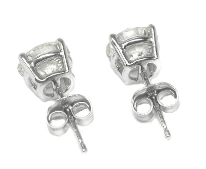 1.13ct Diamond 14k White Gold Stud Earrings