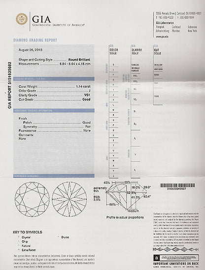 1.14ct Diamond Engagement Ring