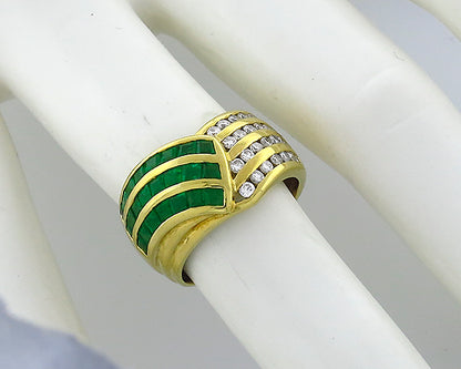 1.15ct Emerald 0.80ct Diamond Ring